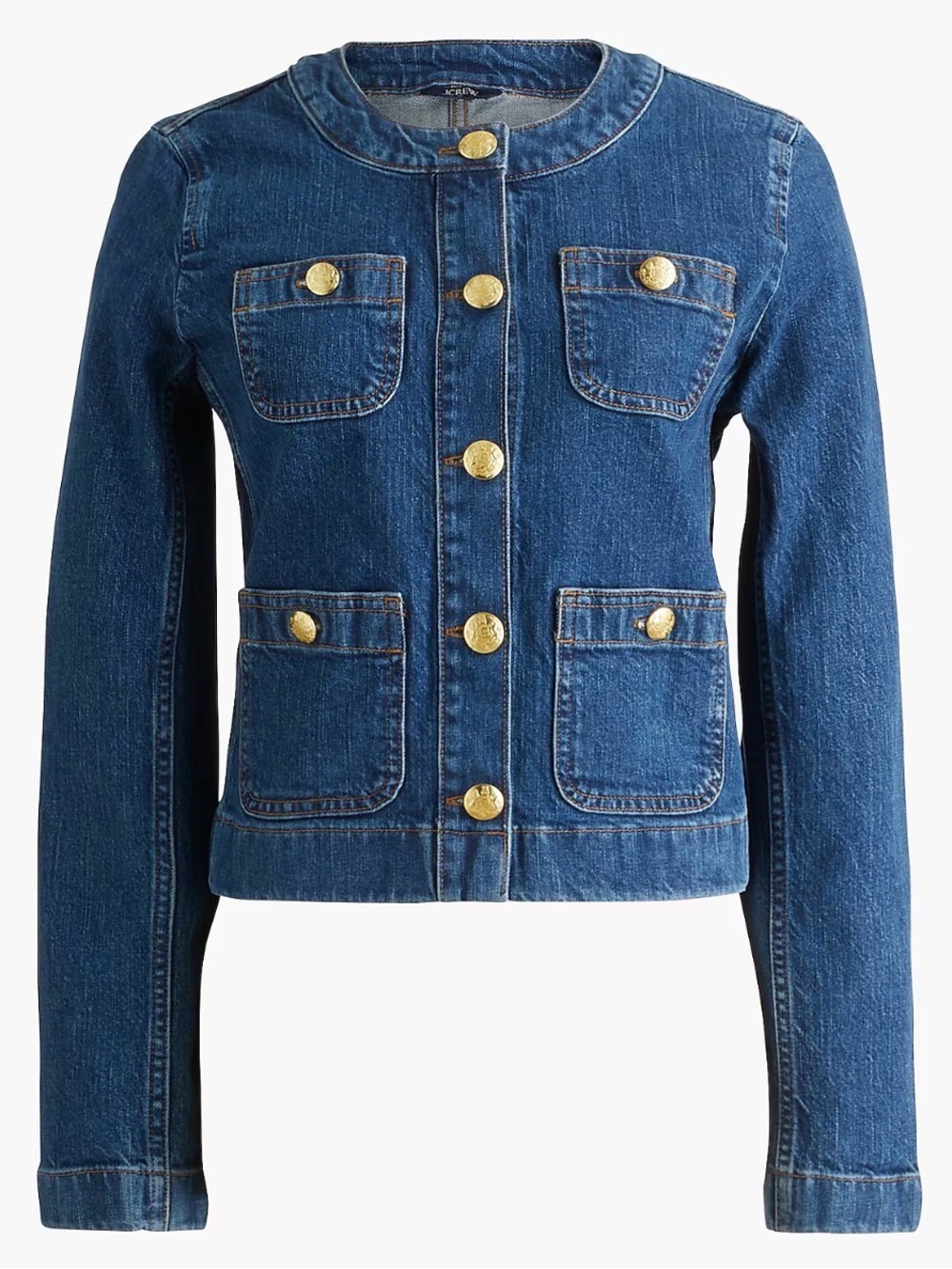 J Crew•Denim patch-pocket Jacket•Size 4•NWT